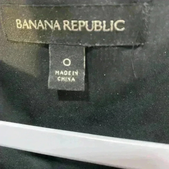 Banana Republic Metallic Gold Chevron Long Sleeve Party Dress Size 0 - Picture 5 of 5